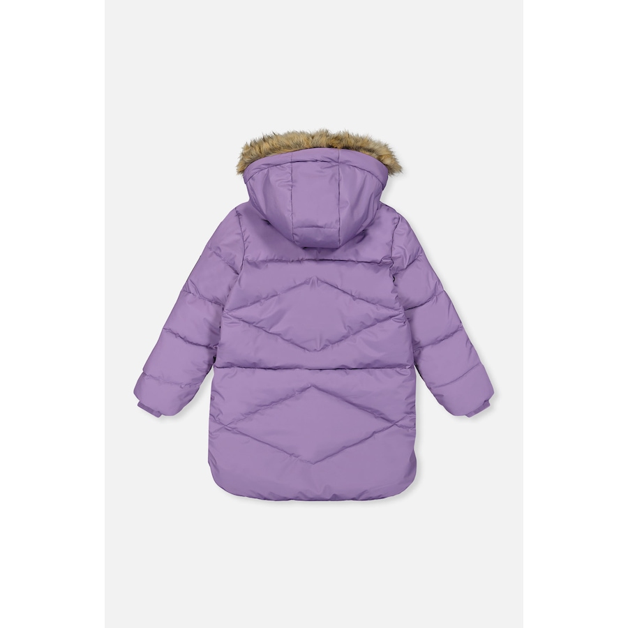 Image 918548_ALTMORE1.jpg, Product 918-548 / Price $169.00 - $174.00, Long Diamond Quilted Faux Fur Hood Puffer Coat (Toddler, Little & Big Kid) from Deux par Deux on TSC.ca's Fashion department