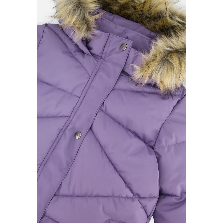Image 918548_ALTMORE2.jpg, Product 918-548 / Price $169.00 - $174.00, Long Diamond Quilted Faux Fur Hood Puffer Coat (Toddler, Little & Big Kid) from Deux par Deux on TSC.ca's Fashion department