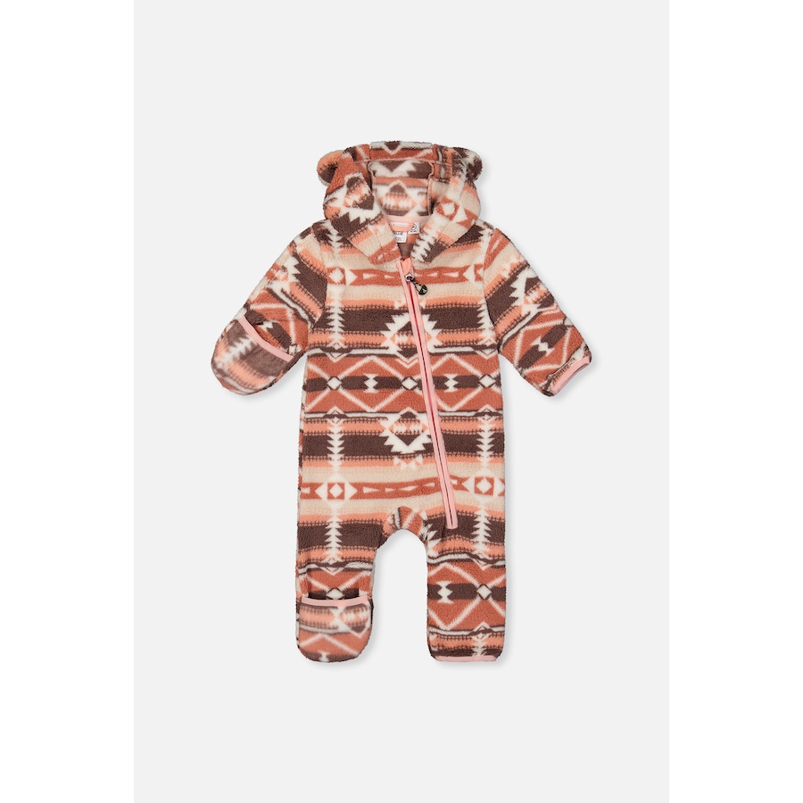 Image 918953_ST01.jpg, Product 918-953 / Price $59.00, Mid-Season Fleece Animal Ear Hood Fold-Over One-Piece Outerwear (Baby) from Deux par Deux on TSC.ca's Fashion department