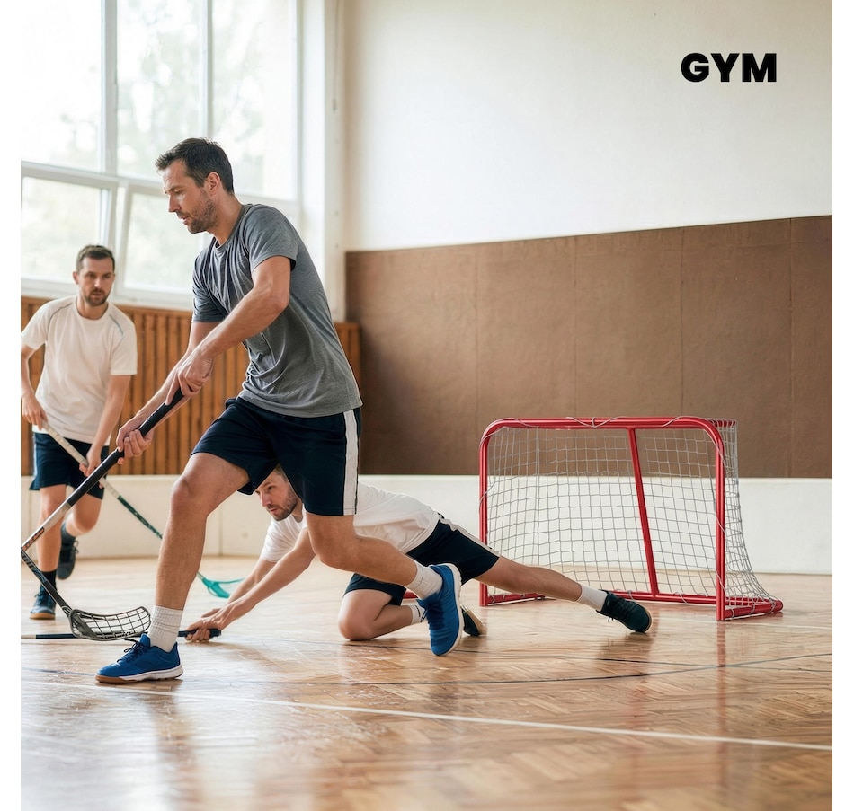Image 919742_ALTMORE12.jpg, Product 919-742 / Price $84.99, Soozier Mini Hockey Goal, Easy Setup Hockey Net with Metal Frame from Soozier on TSC.ca's Health & Fitness department
