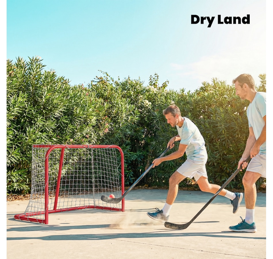 Image 919742_ALTMORE14.jpg, Product 919-742 / Price $84.99, Soozier Mini Hockey Goal, Easy Setup Hockey Net with Metal Frame from Soozier on TSC.ca's Health & Fitness department