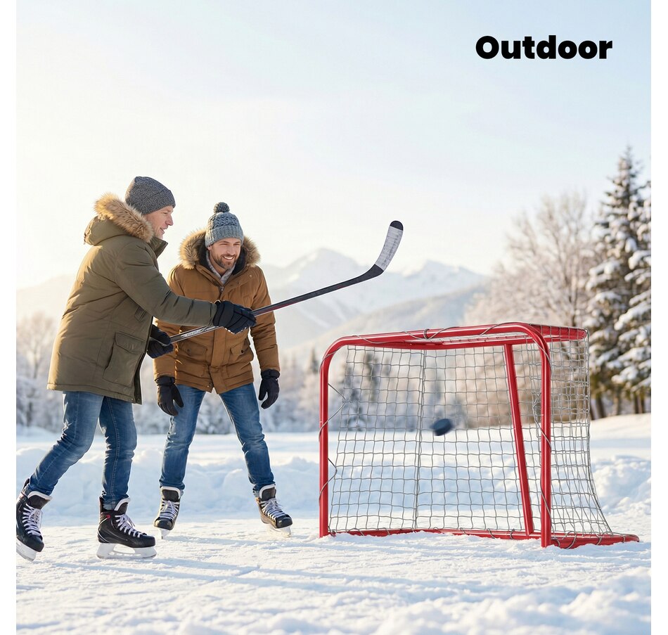 Image 919742_ALTMORE15.jpg, Product 919-742 / Price $84.99, Soozier Mini Hockey Goal, Easy Setup Hockey Net with Metal Frame from Soozier on TSC.ca's Health & Fitness department