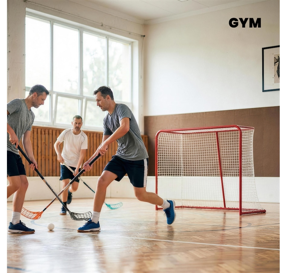 Image 919742_ALTMORE5.jpg, Product 919-742 / Price $84.99, Soozier Mini Hockey Goal, Easy Setup Hockey Net with Metal Frame from Soozier on TSC.ca's Health & Fitness department