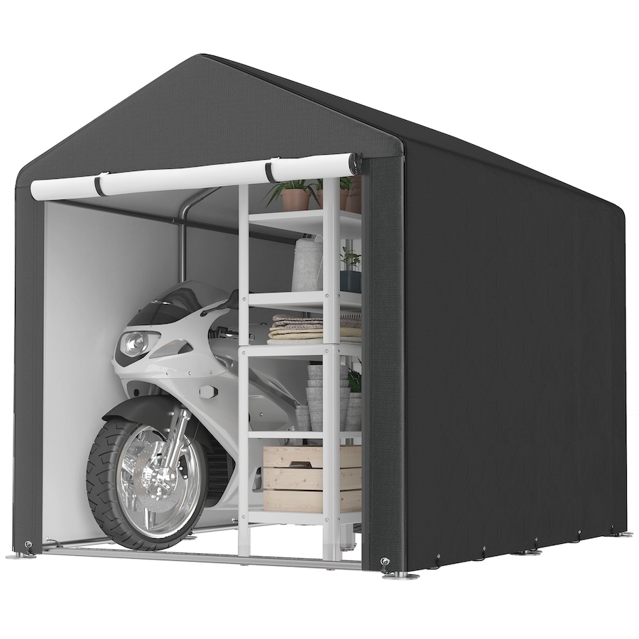 Image 919745.jpg, Product 919-745 / Price $169.99, Outsunny Storage Tent, Portable Outdoor Shed with Large Door, Black from Outsunny on TSC.ca's Home & Garden department