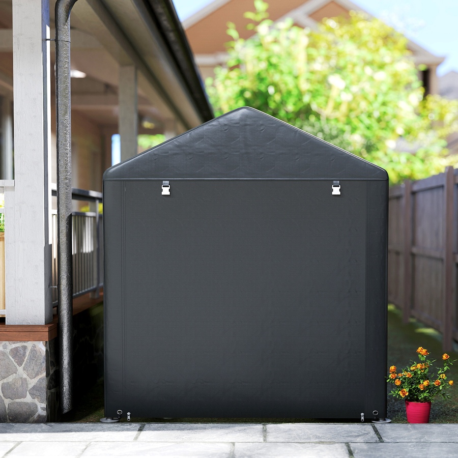 Image 919745_ALTMORE7.jpg, Product 919-745 / Price $169.99, Outsunny Storage Tent, Portable Outdoor Shed with Large Door, Black from Outsunny on TSC.ca's Home & Garden department