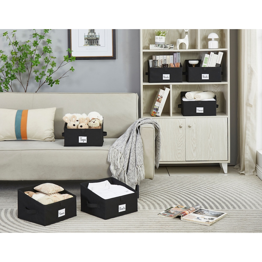 Image 919755_ALTMORE14.jpg, Product 919-755 / Price $35.99, Closet Storage Bins, Trapezoid Linen Closet Organizers and Storage Baskets for Organization (Set of 6) from DECOMOMO® on TSC.ca's Home & Garden department