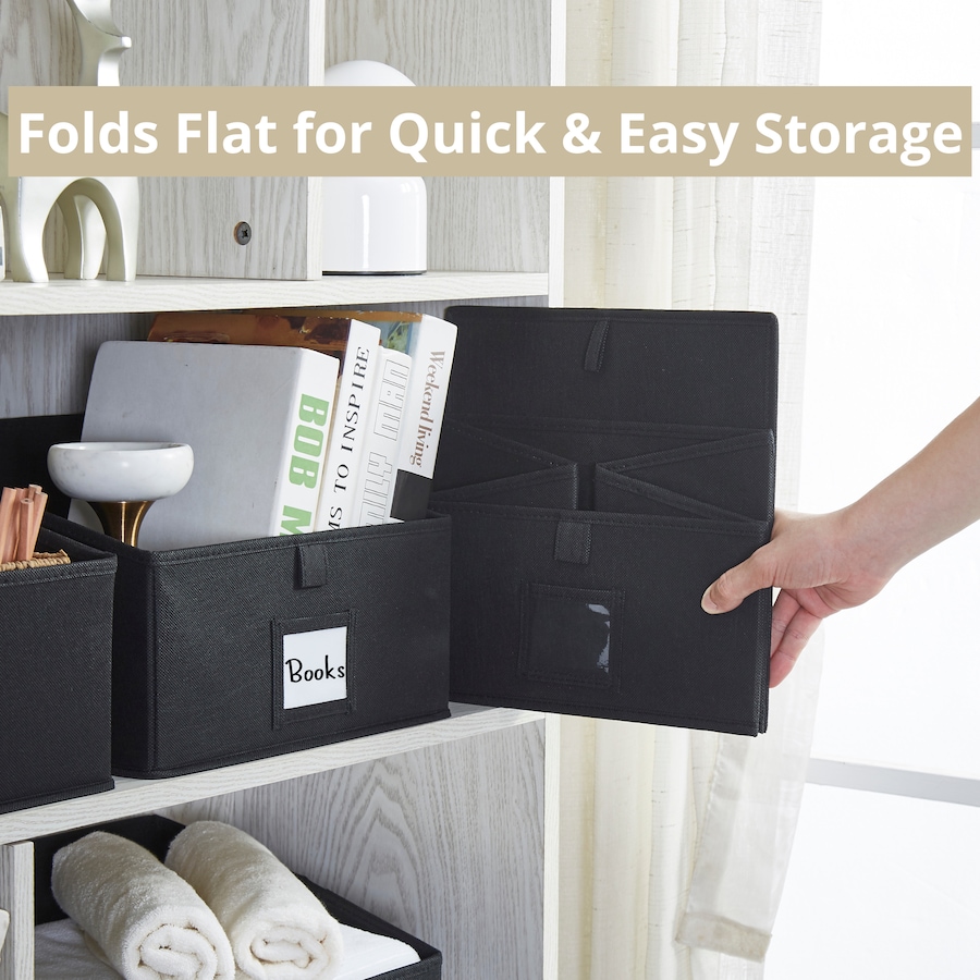 Image 919755_ALTMORE18.png, Product 919-755 / Price $35.99, Closet Storage Bins, Trapezoid Linen Closet Organizers and Storage Baskets for Organization (Set of 6) from DECOMOMO® on TSC.ca's Home & Garden department