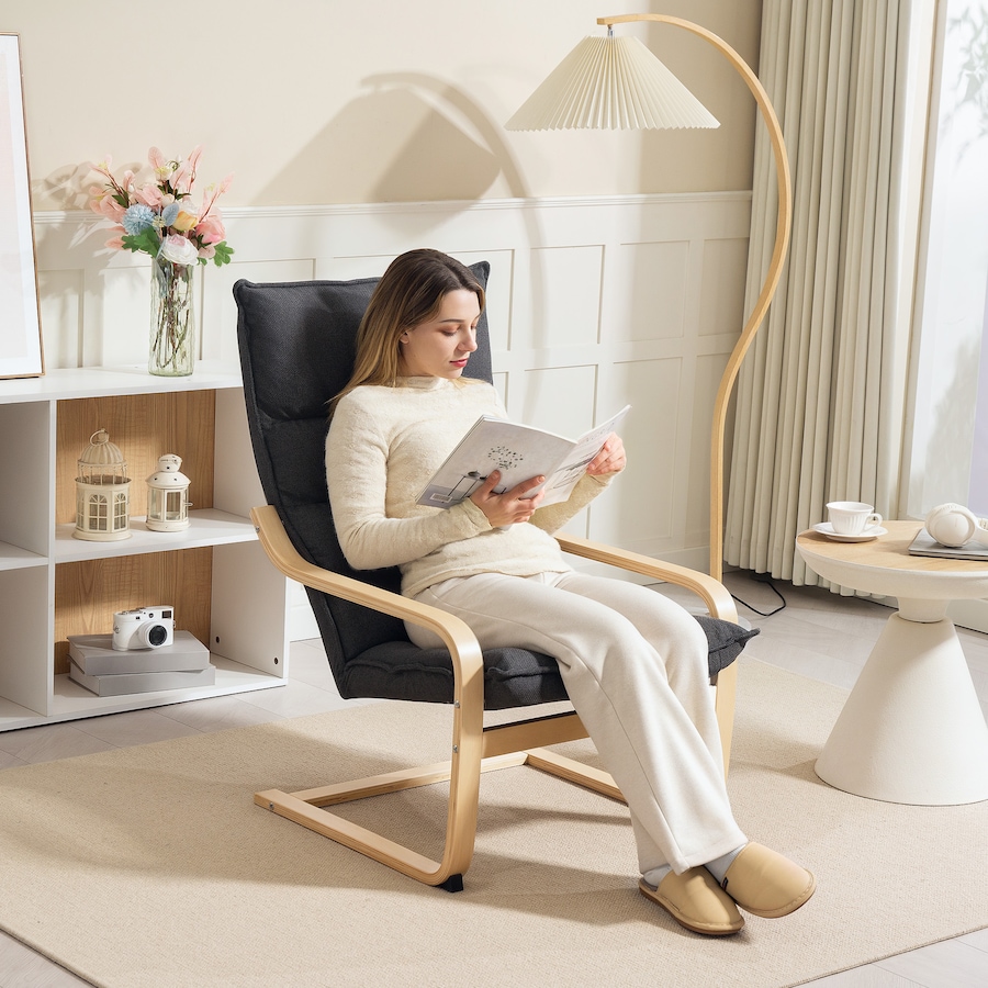 Image 919773_ALTMORE1.jpg, Product 919-773 / Price $125.99 - $129.99, HOMCOM Modern Armchair, Upholstered Accent Chair with Curved Leg from HOMCOM on TSC.ca's Home & Garden department