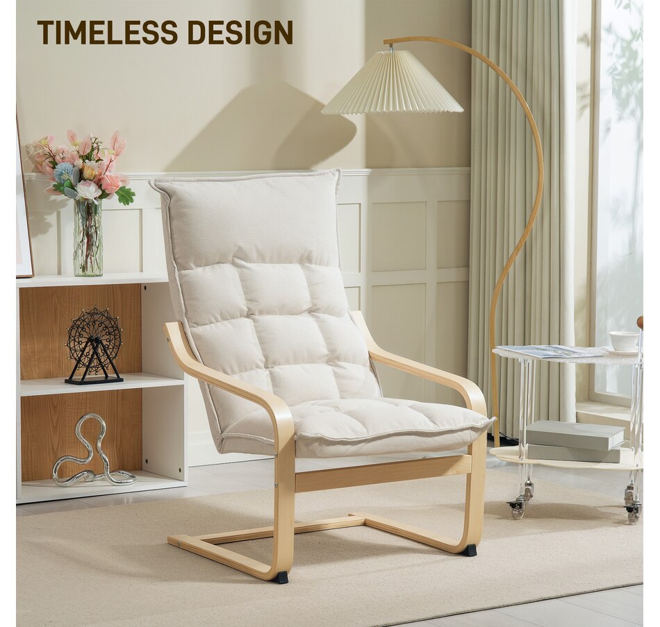 Image 919773_ALTMORE12.jpg, Product 919-773 / Price $124.99 - $134.99, HOMCOM Modern Armchair, Upholstered Accent Chair with Curved Leg from HOMCOM on TSC.ca's Home & Garden department
