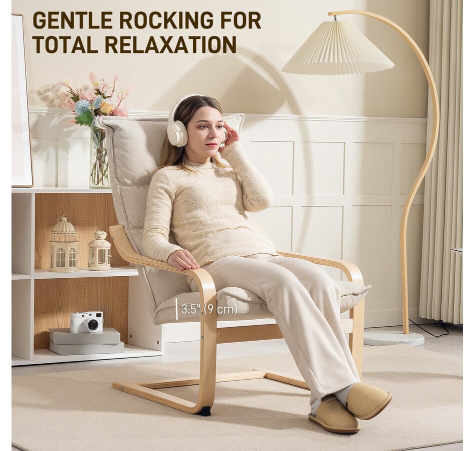 Image 919773_ALTMORE14.jpg, Product 919-773 / Price $124.99 - $134.99, HOMCOM Modern Armchair, Upholstered Accent Chair with Curved Leg from HOMCOM on TSC.ca's Home & Garden department