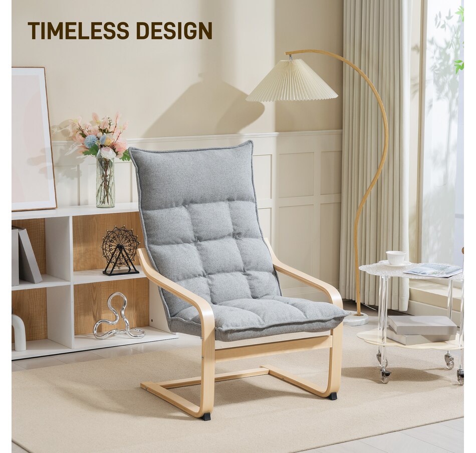 Image 919773_ALTMORE20.jpg, Product 919-773 / Price $124.99 - $134.99, HOMCOM Modern Armchair, Upholstered Accent Chair with Curved Leg from HOMCOM on TSC.ca's Home & Garden department