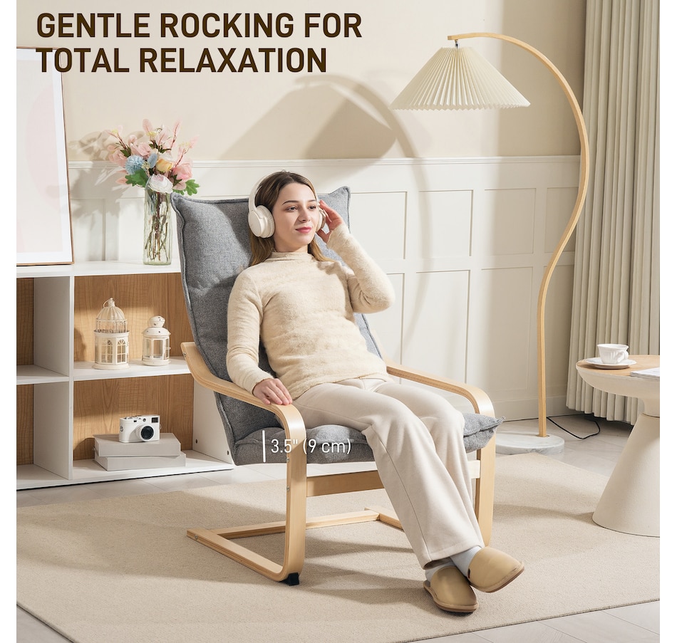 Image 919773_ALTMORE22.jpg, Product 919-773 / Price $124.99 - $134.99, HOMCOM Modern Armchair, Upholstered Accent Chair with Curved Leg from HOMCOM on TSC.ca's Home & Garden department