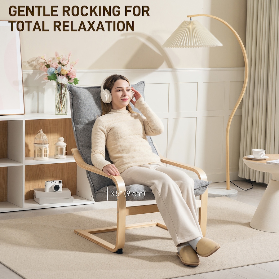 Image 919773_ALTMORE22.jpg, Product 919-773 / Price $125.99 - $129.99, HOMCOM Modern Armchair, Upholstered Accent Chair with Curved Leg from HOMCOM on TSC.ca's Home & Garden department