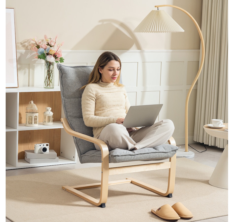 Image 919773_ALTMORE24.jpg, Product 919-773 / Price $124.99 - $134.99, HOMCOM Modern Armchair, Upholstered Accent Chair with Curved Leg from HOMCOM on TSC.ca's Home & Garden department