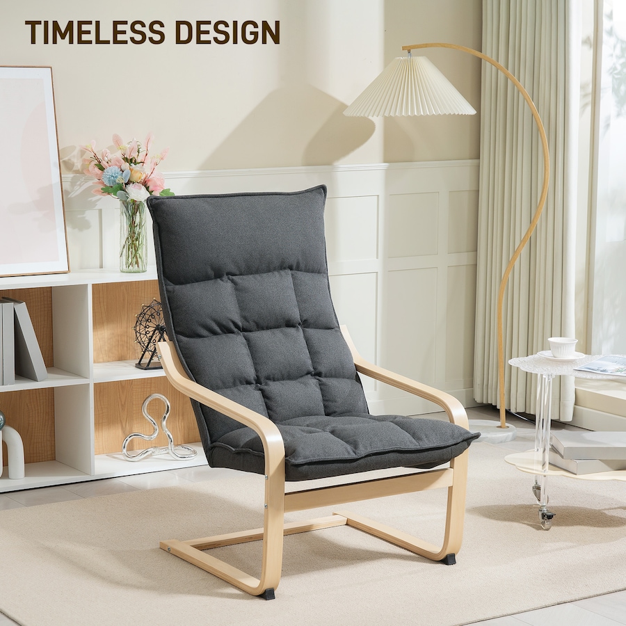Image 919773_ALTMORE3.jpg, Product 919-773 / Price $125.99 - $129.99, HOMCOM Modern Armchair, Upholstered Accent Chair with Curved Leg from HOMCOM on TSC.ca's Home & Garden department