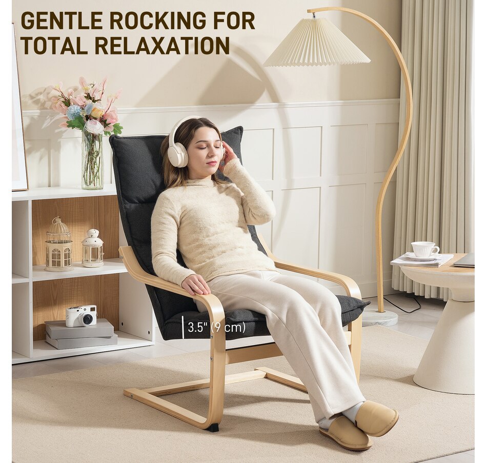 Image 919773_ALTMORE5.jpg, Product 919-773 / Price $124.99 - $134.99, HOMCOM Modern Armchair, Upholstered Accent Chair with Curved Leg from HOMCOM on TSC.ca's Home & Garden department