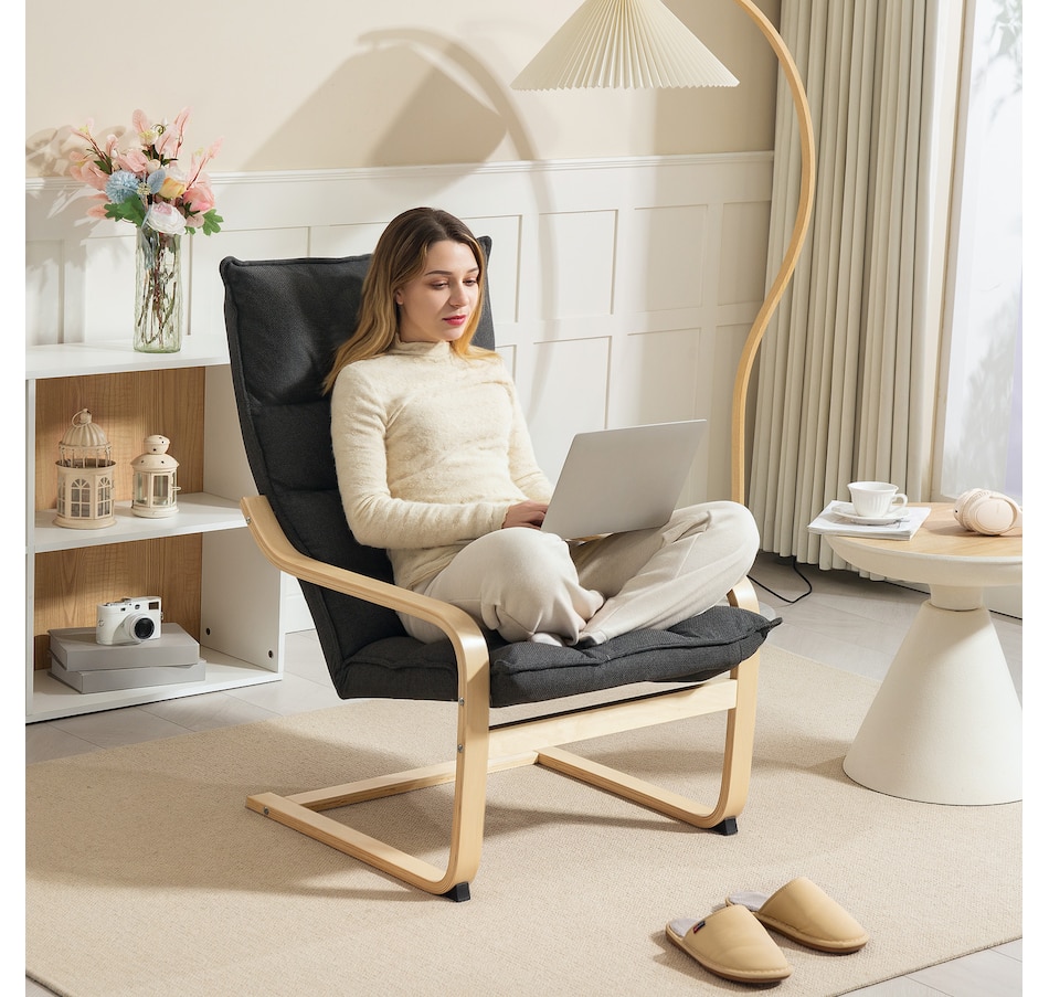 Image 919773_ALTMORE7.jpg, Product 919-773 / Price $124.99 - $134.99, HOMCOM Modern Armchair, Upholstered Accent Chair with Curved Leg from HOMCOM on TSC.ca's Home & Garden department