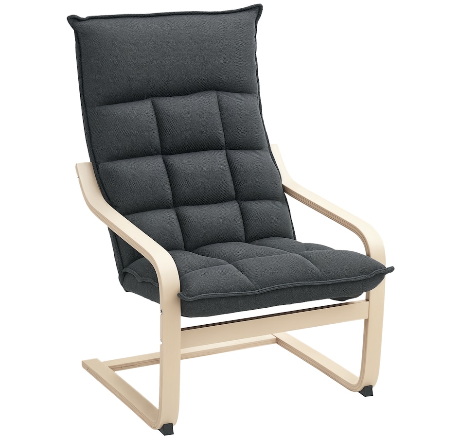 Image 919773_ST01.jpg, Product 919-773 / Price $124.99 - $134.99, HOMCOM Modern Armchair, Upholstered Accent Chair with Curved Leg from HOMCOM on TSC.ca's Home & Garden department