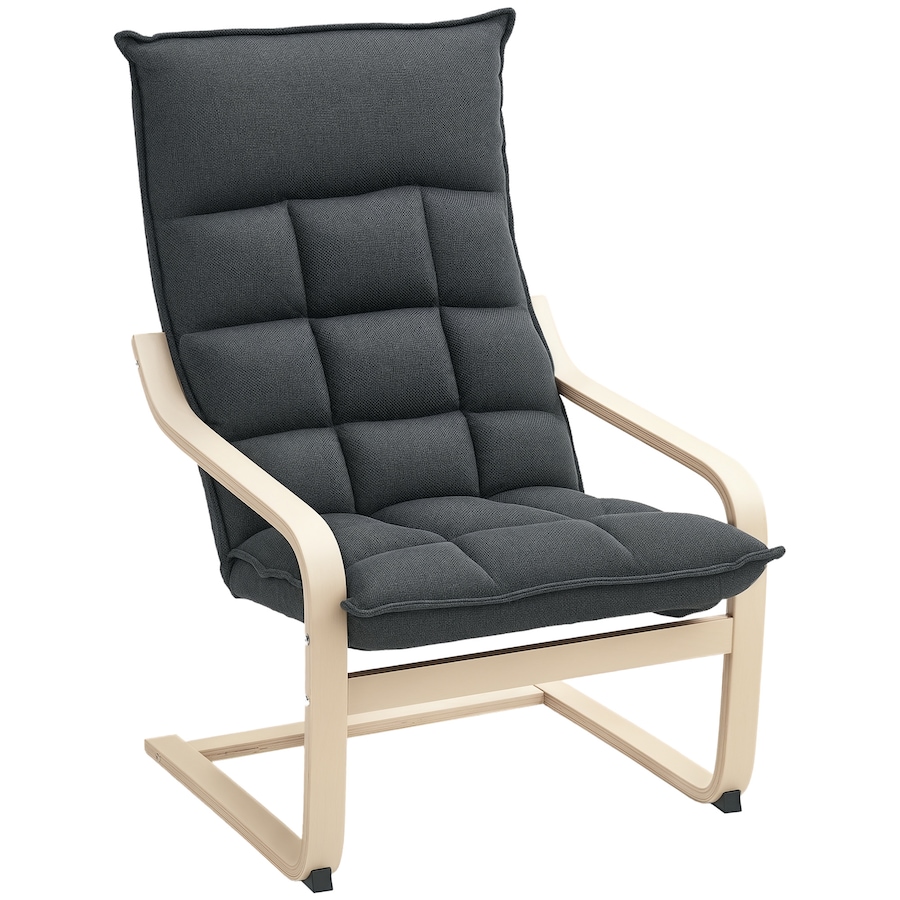 Image 919773_ST01.jpg, Product 919-773 / Price $125.99 - $129.99, HOMCOM Modern Armchair, Upholstered Accent Chair with Curved Leg from HOMCOM on TSC.ca's Home & Garden department