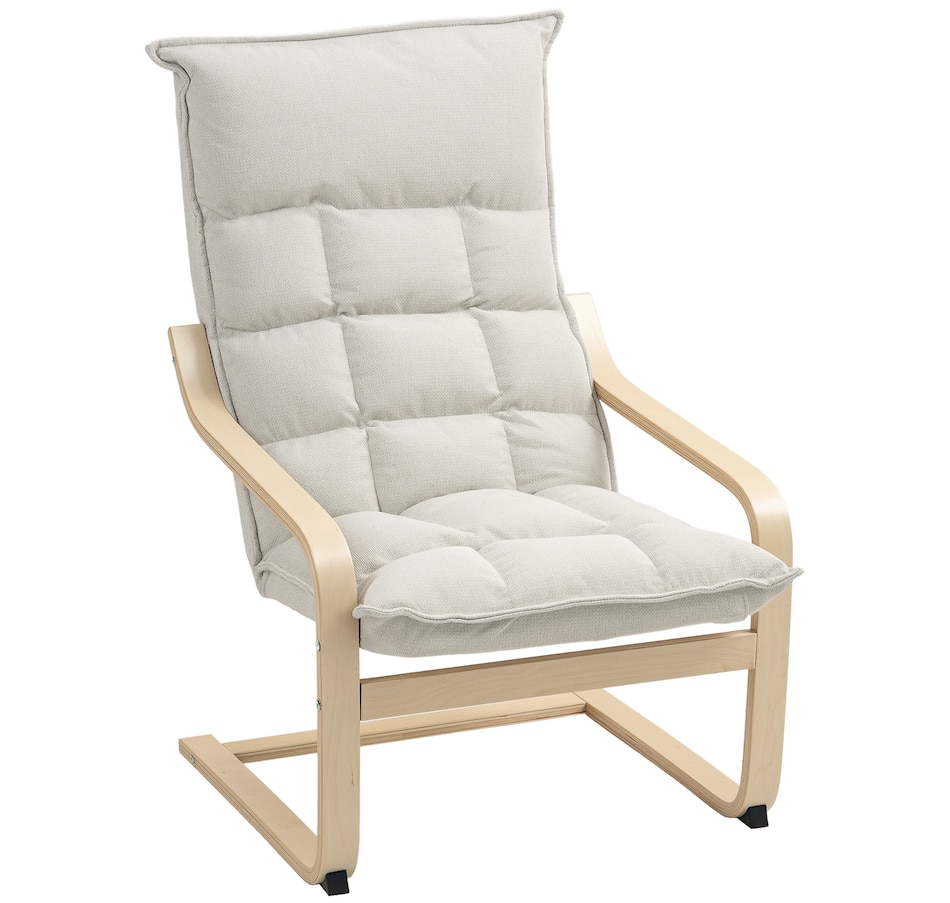 Image 919773_ST02.jpg, Product 919-773 / Price $124.99 - $134.99, HOMCOM Modern Armchair, Upholstered Accent Chair with Curved Leg from HOMCOM on TSC.ca's Home & Garden department