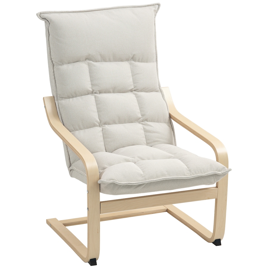 Image 919773_ST02.jpg, Product 919-773 / Price $125.99 - $129.99, HOMCOM Modern Armchair, Upholstered Accent Chair with Curved Leg from HOMCOM on TSC.ca's Home & Garden department