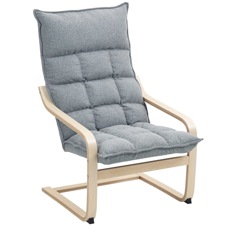 Image 919773_ST03.jpg, Product 919-773 / Price $124.99 - $134.99, HOMCOM Modern Armchair, Upholstered Accent Chair with Curved Leg from HOMCOM on TSC.ca's Home & Garden department