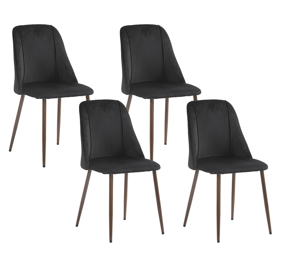 Image 919778_ST04.jpg, Product 919-778 / Price $249.99 - $269.99, HOMCOM Dining Chairs Set of 4, Velvet Accent Chair from HOMCOM on TSC.ca's Home & Garden department