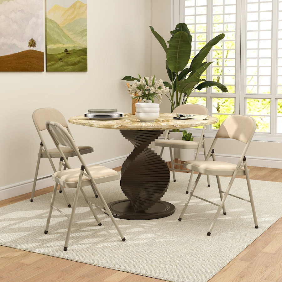 Image 919781_ALTMORE1.jpg, Product 919-781 / Price $144.19, HOMCOM Folding Chairs Set of 4, Foldable Chairs with Cushions from HOMCOM on TSC.ca's Home & Garden department