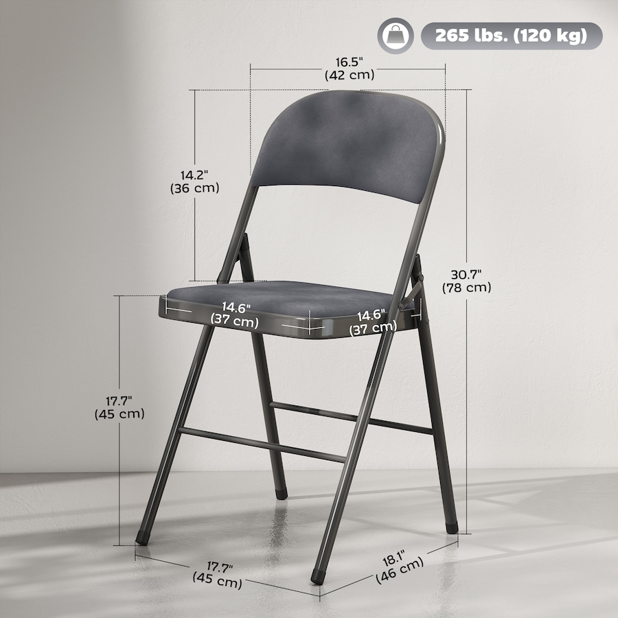 Image 919781_ALTMORE11.jpg, Product 919-781 / Price $144.19, HOMCOM Folding Chairs Set of 4, Foldable Chairs with Cushions from HOMCOM on TSC.ca's Home & Garden department