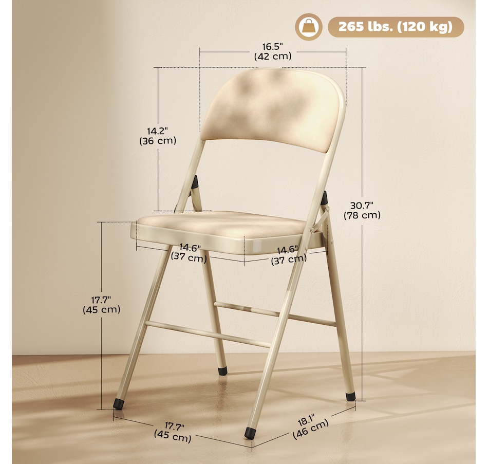 Image 919781_ALTMORE2.jpg, Product 919-781 / Price $114.99 - $144.99, HOMCOM Folding Chairs Set of 4, Foldable Chairs with Cushions from HOMCOM on TSC.ca's Home & Garden department