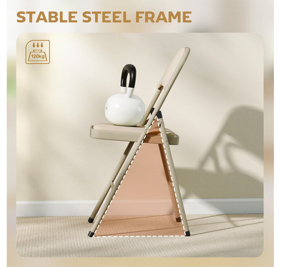 Image 919781_ALTMORE6.jpg, Product 919-781 / Price $114.99 - $144.99, HOMCOM Folding Chairs Set of 4, Foldable Chairs with Cushions from HOMCOM on TSC.ca's Home & Garden department