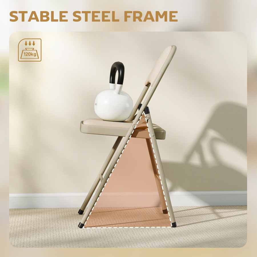 Image 919781_ALTMORE6.jpg, Product 919-781 / Price $144.19, HOMCOM Folding Chairs Set of 4, Foldable Chairs with Cushions from HOMCOM on TSC.ca's Home & Garden department