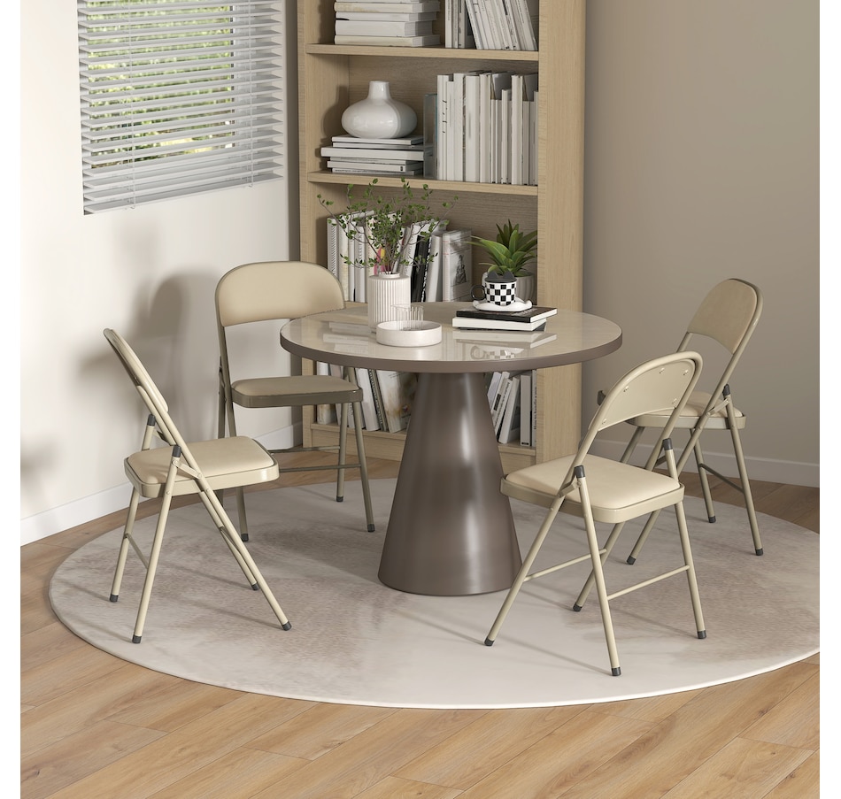 Image 919781_ALTMORE7.jpg, Product 919-781 / Price $114.99 - $144.99, HOMCOM Folding Chairs Set of 4, Foldable Chairs with Cushions from HOMCOM on TSC.ca's Home & Garden department