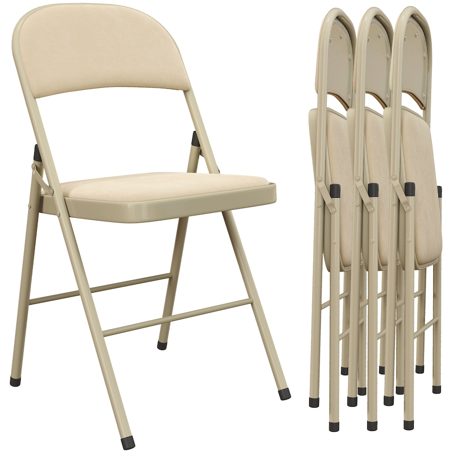 Image 919781_ST01.jpg, Product 919-781 / Price $144.19, HOMCOM Folding Chairs Set of 4, Foldable Chairs with Cushions from HOMCOM on TSC.ca's Home & Garden department
