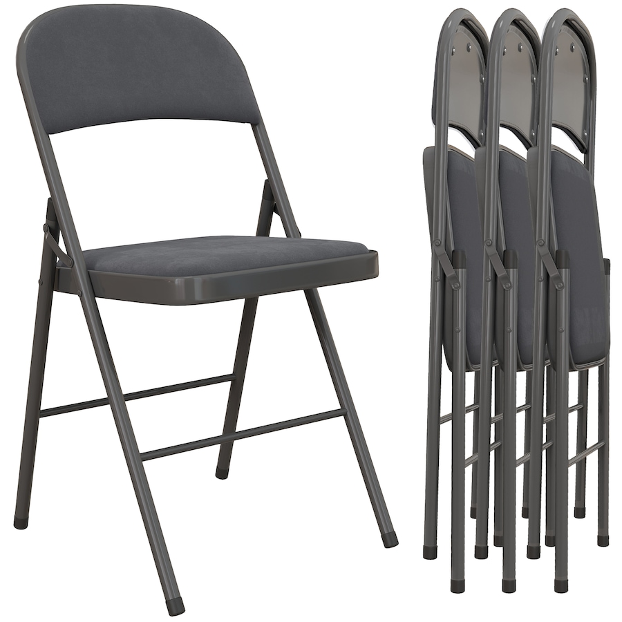 Image 919781_ST02.jpg, Product 919-781 / Price $144.19, HOMCOM Folding Chairs Set of 4, Foldable Chairs with Cushions from HOMCOM on TSC.ca's Home & Garden department