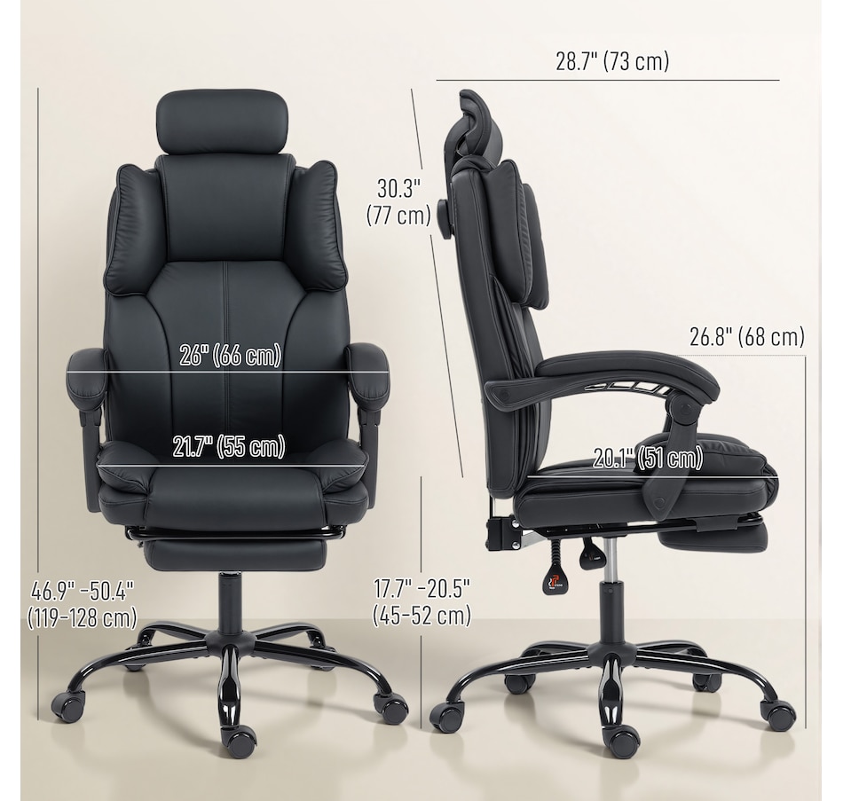Image 919787_ALTMORE11.jpg, Product 919-787 / Price $154.99 - $189.99, HOMCOM Office Chair, Pet-Friendly Fabric Reclining Desk Chair from HOMCOM on TSC.ca's Home & Garden department