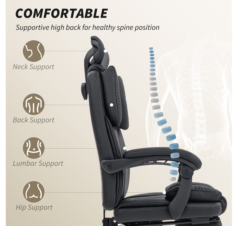 Image 919787_ALTMORE12.jpg, Product 919-787 / Price $154.99 - $189.99, HOMCOM Office Chair, Pet-Friendly Fabric Reclining Desk Chair from HOMCOM on TSC.ca's Home & Garden department