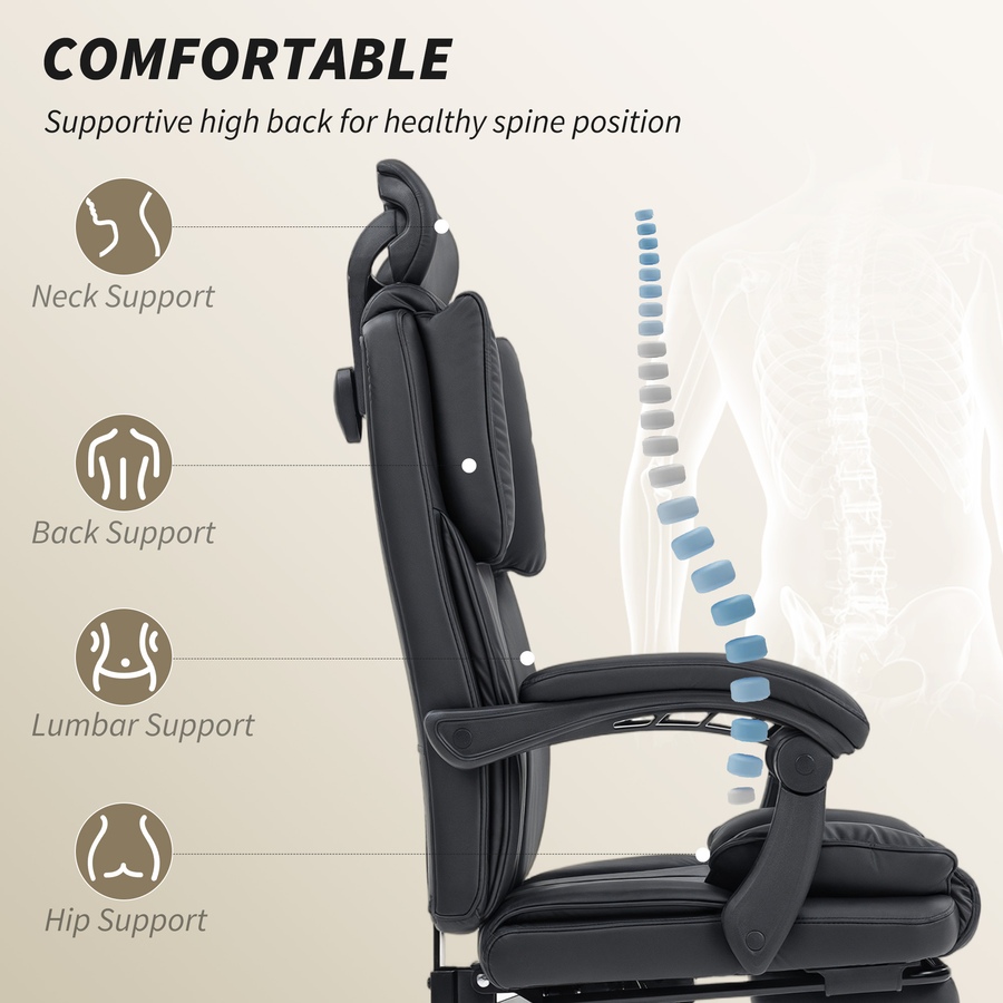 Image 919787_ALTMORE12.jpg, Product 919-787 / Price $184.99, HOMCOM Office Chair, Pet-Friendly Fabric Reclining Desk Chair from HOMCOM on TSC.ca's Home & Garden department