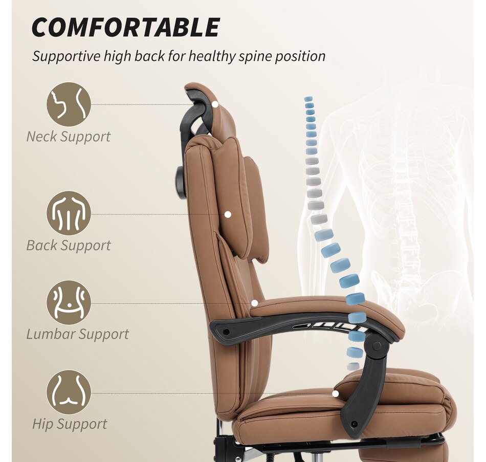 Image 919787_ALTMORE3.jpg, Product 919-787 / Price $154.99 - $189.99, HOMCOM Office Chair, Pet-Friendly Fabric Reclining Desk Chair from HOMCOM on TSC.ca's Home & Garden department