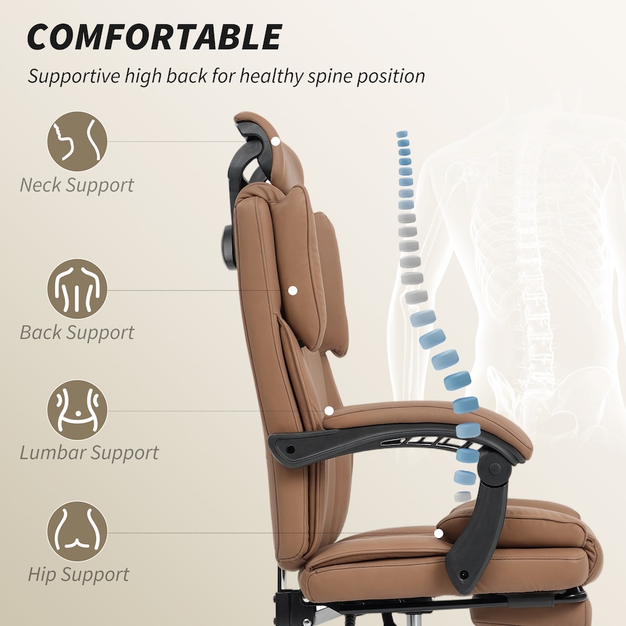 Image 919787_ALTMORE3.jpg, Product 919-787 / Price $184.99, HOMCOM Office Chair, Pet-Friendly Fabric Reclining Desk Chair from HOMCOM on TSC.ca's Home & Garden department