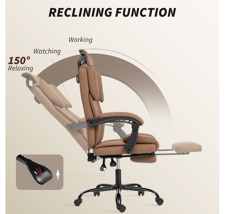 Image 919787_ALTMORE6.jpg, Product 919-787 / Price $154.99 - $189.99, HOMCOM Office Chair, Pet-Friendly Fabric Reclining Desk Chair from HOMCOM on TSC.ca's Home & Garden department