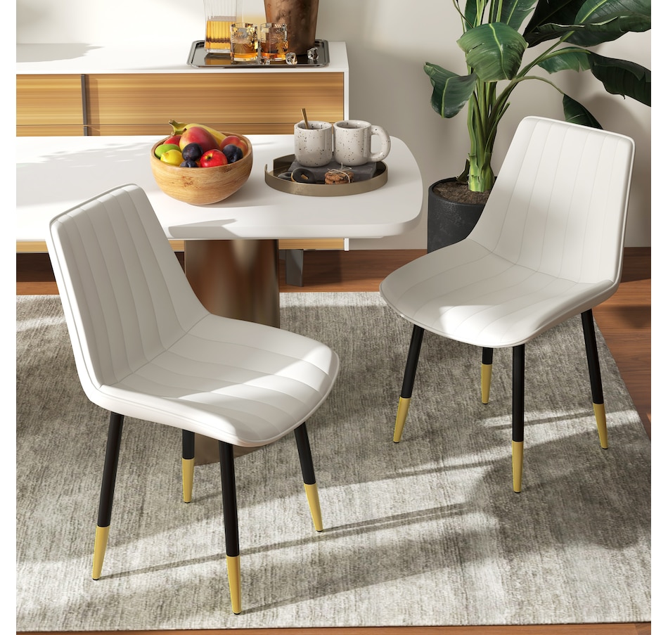 Image 919791_ALTMORE10.jpg, Product 919-791 / Price $189.99, HOMCOM Dining Chairs Set of 2, PU Leather Upholstered Kitchen Chair from HOMCOM on TSC.ca's Home & Garden department