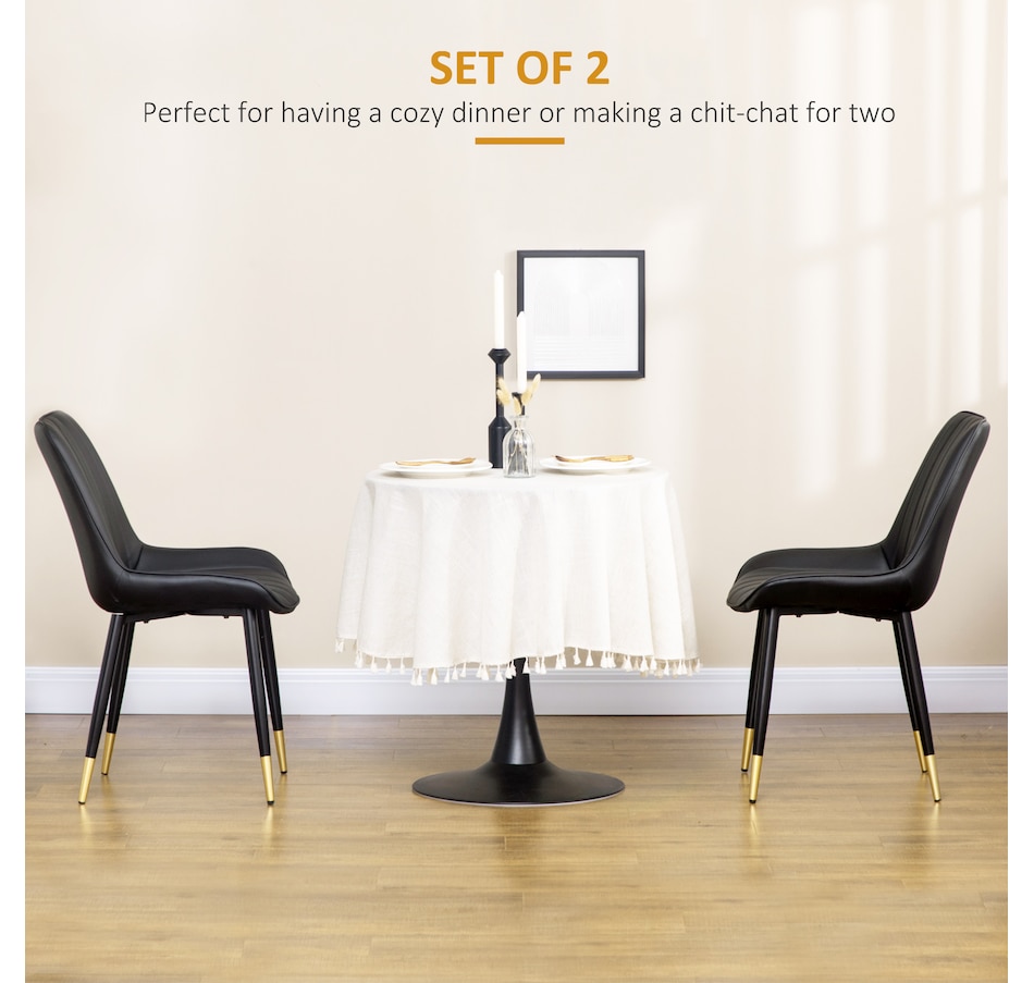 Image 919791_ALTMORE3.jpg, Product 919-791 / Price $189.99, HOMCOM Dining Chairs Set of 2, PU Leather Upholstered Kitchen Chair from HOMCOM on TSC.ca's Home & Garden department