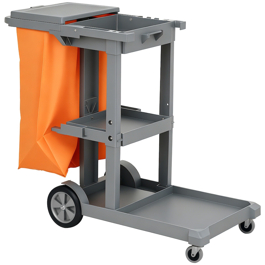 Image 919802_ST01.jpg, Product 919-802 / Price $129.99, HOMCOM Commercial Janitorial Cart, Professional Cleaning Trolley from HOMCOM on TSC.ca's Home & Garden department