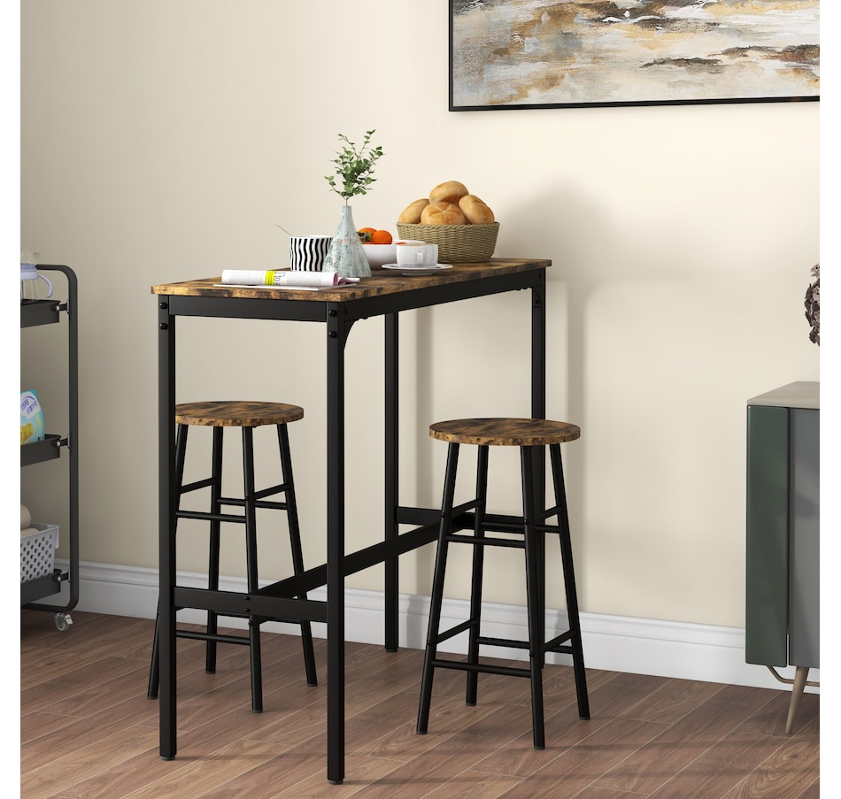 Image 919805_ALTMORE10.jpg, Product 919-805 / Price $124.99, HOMCOM 3-Piece Bar Table and Chairs Set for Dining Room from HOMCOM on TSC.ca's Home & Garden department