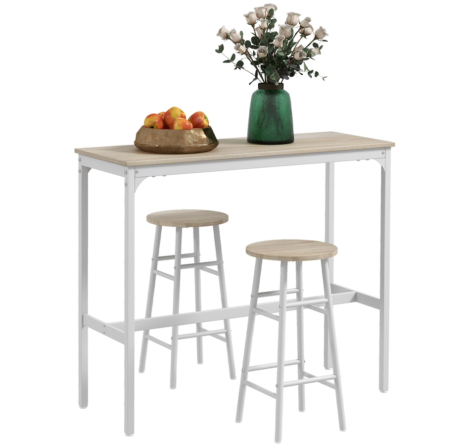 Image 919805_ST01.jpg, Product 919-805 / Price $124.99, HOMCOM 3-Piece Bar Table and Chairs Set for Dining Room from HOMCOM on TSC.ca's Home & Garden department