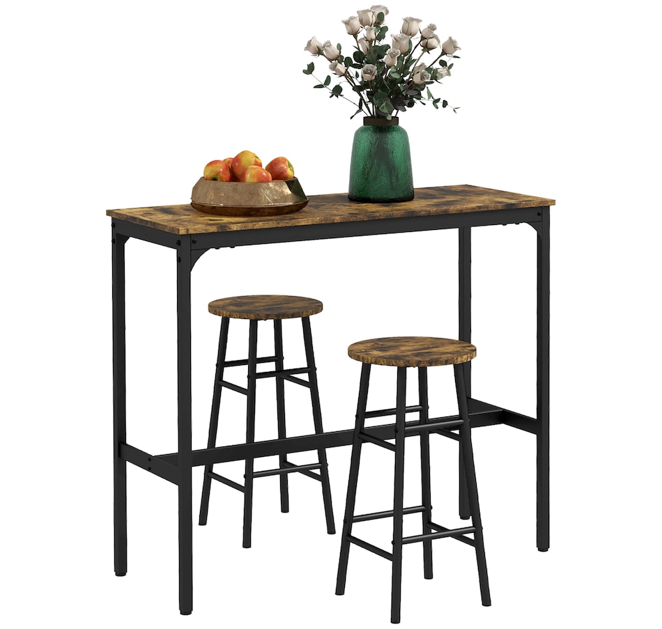 Image 919805_ST02.jpg, Product 919-805 / Price $124.99, HOMCOM 3-Piece Bar Table and Chairs Set for Dining Room from HOMCOM on TSC.ca's Home & Garden department