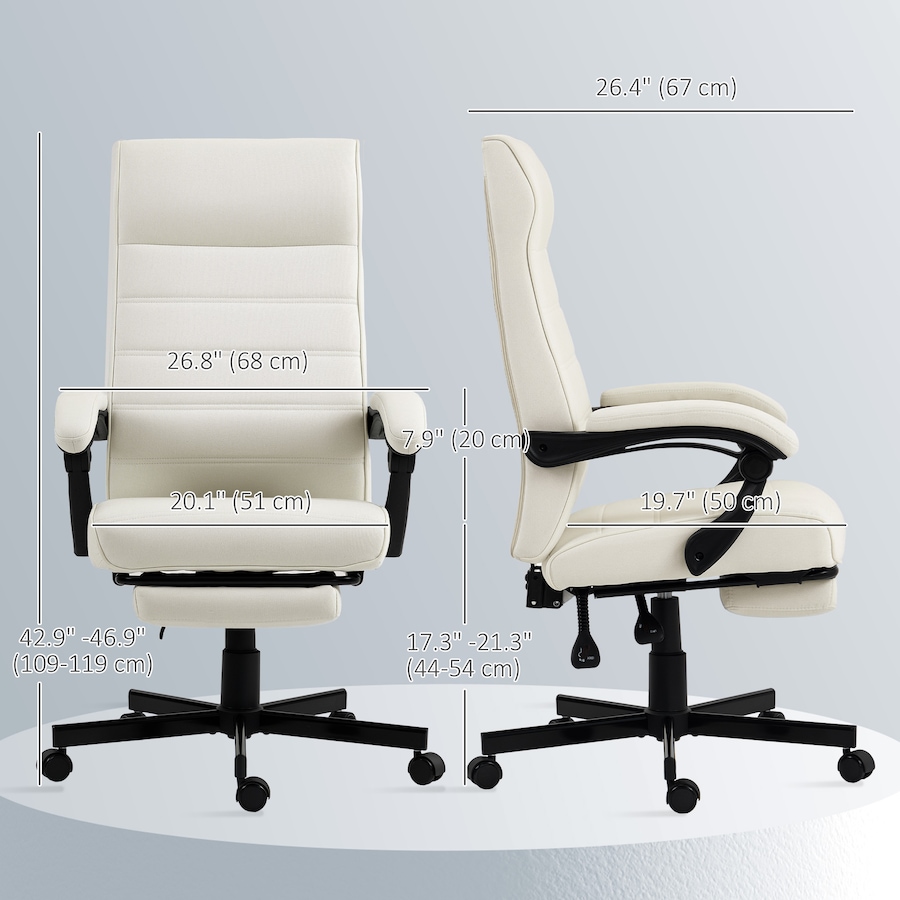 Image 919806_ALTMORE11.jpg, Product 919-806 / Price $159.99, Vinsetto High-Back Office Chair Linen Computer Desk Chair from Vinsetto on TSC.ca's Home & Garden department