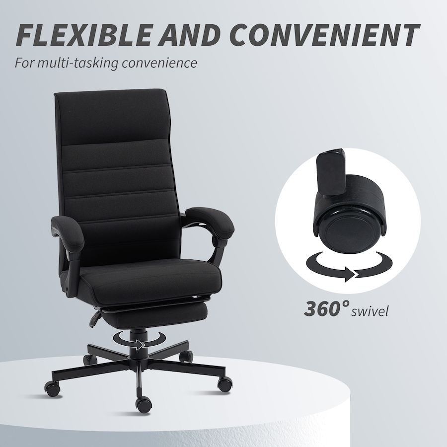 Image 919806_ALTMORE5.jpg, Product 919-806 / Price $159.99, Vinsetto High-Back Office Chair Linen Computer Desk Chair from Vinsetto on TSC.ca's Home & Garden department