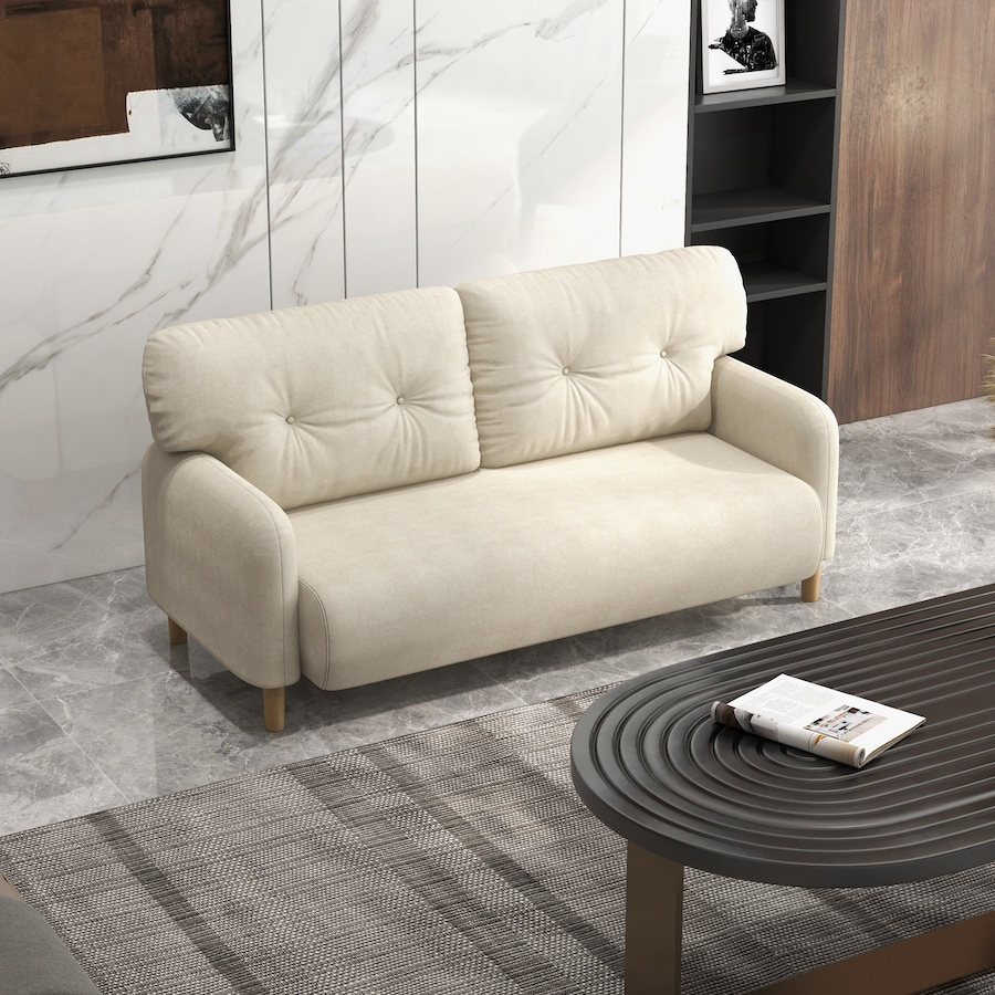 Image 919811_ALTMORE1.jpg, Product 919-811 / Price $239.99, HOMCOM 58" Loveseat Sofa for Bedroom 2 Seater Couch w/ Cushions from HOMCOM on TSC.ca's Home & Garden department